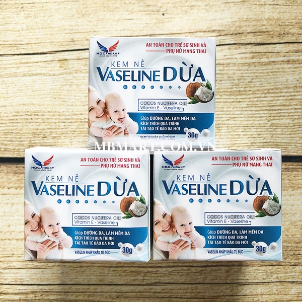 Kem dưỡng ẩm Vaseline dừa 30gr