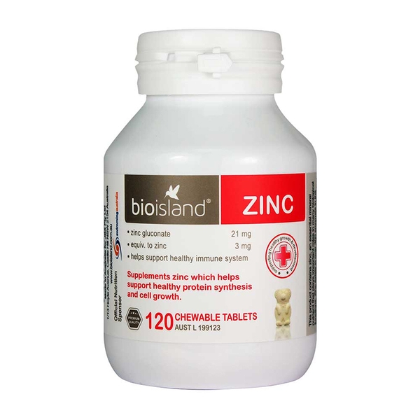 Kẽm ZinC Bioisiand Úc (120 viên)