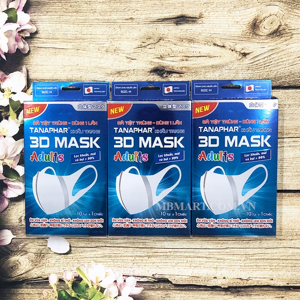 Khẩu trang y tế 3D Mask (Hộp 10c)