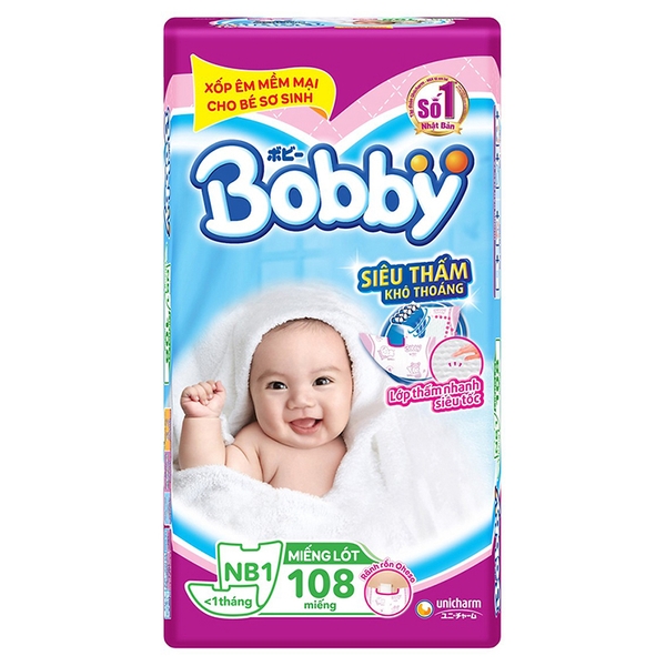 Miếng lót Bobby NB1 (108 miếng)