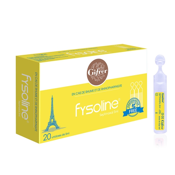 Nước muối sinh lý Fysoline Septinasal Pháp 5ml