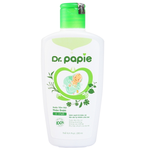 Nước tắm gội thảo dược Dr PaPie (230ml)