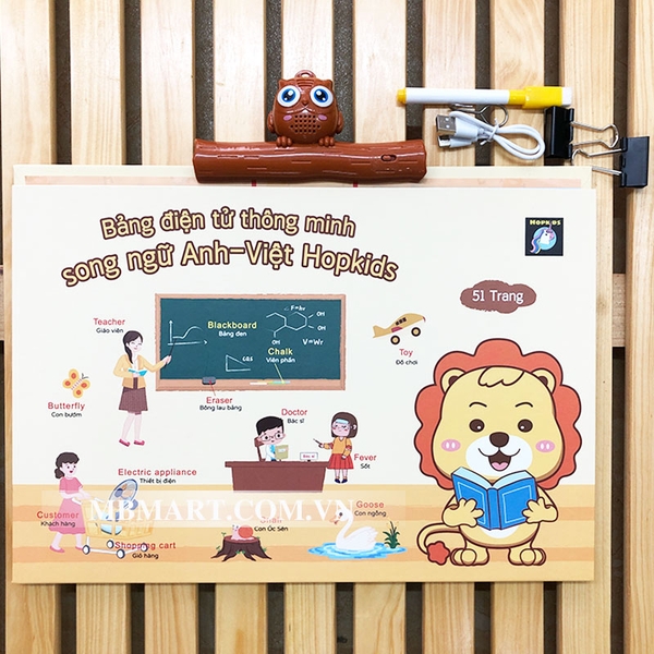 Bảng điện tử song ngữ cho bé Hopkids