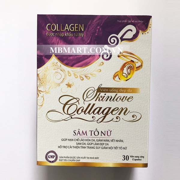 Sâm tố nữ Collagen Skinlove Hải Châu (Hộp 30 viên)