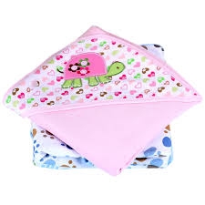 Chăn ủ cho bé có mũ 2 lớp Momcare