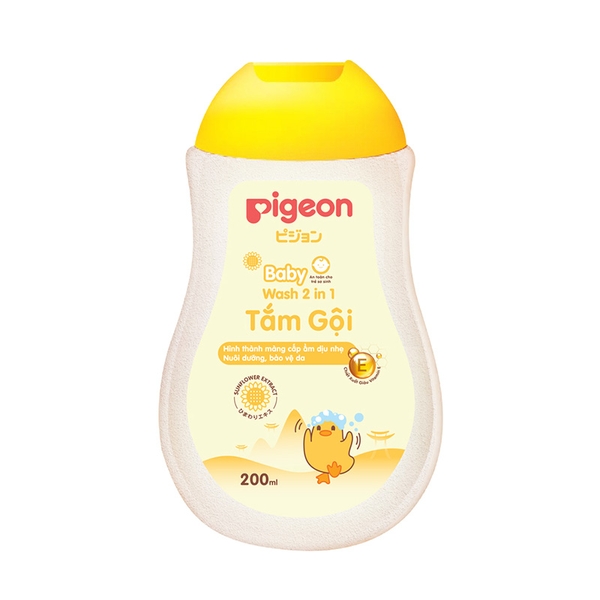 Tắm gội pigeon 200ml hoa hướng dương