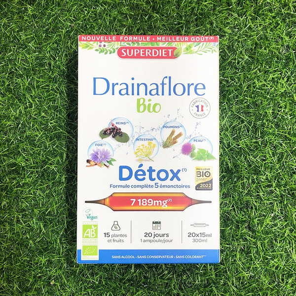 Thực phẩm Drainaflore Bio Detox giải độc gan, thanh lọc cơ thể