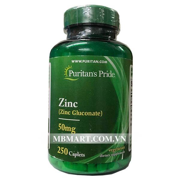 Viên bổ sung kẽm cho người lớn Puritan’s Pride ZinC 50mg