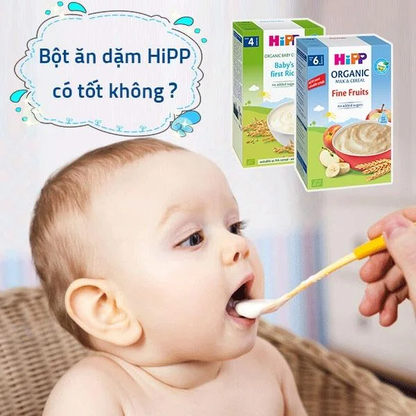 Bột ăn dặm HiPP có tốt không và cho trẻ ăn bột ăn dặm hipp có tăng cân không ?