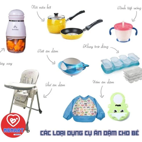 Cần sắm những dụng cụ gì để chuẩn bị cho bé bước vào thời kỳ ăn dặm ?