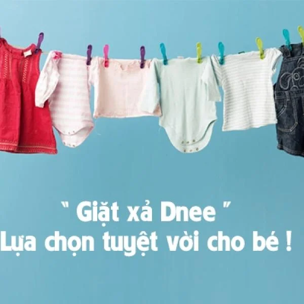 Dnee nước giặt quần áo cho trẻ sơ sinh cực kỳ an toàn cho da của bé