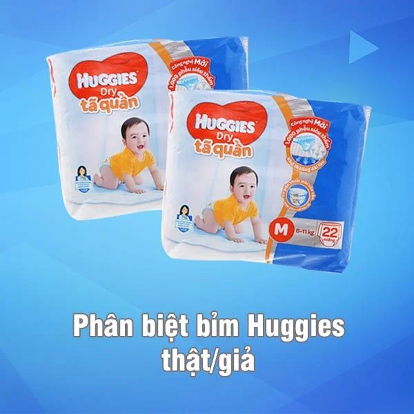 Cách nhận biết bỉm Huggies giả nhất định mẹ phải biết