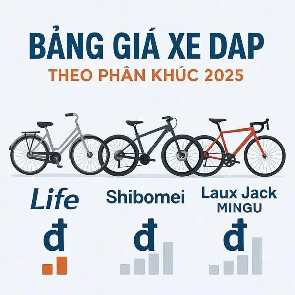 Bảng giá xe đạp người lớn - Tham khảo ngay bảng giá chuẩn theo từng phân khúc