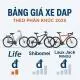 Bảng giá xe đạp người lớn - Tham khảo ngay bảng giá chuẩn theo từng phân khúc
