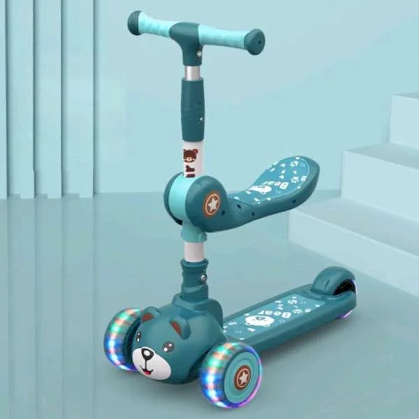 xe-truot-scooter-cho-be-hinh-gau-2in1-4