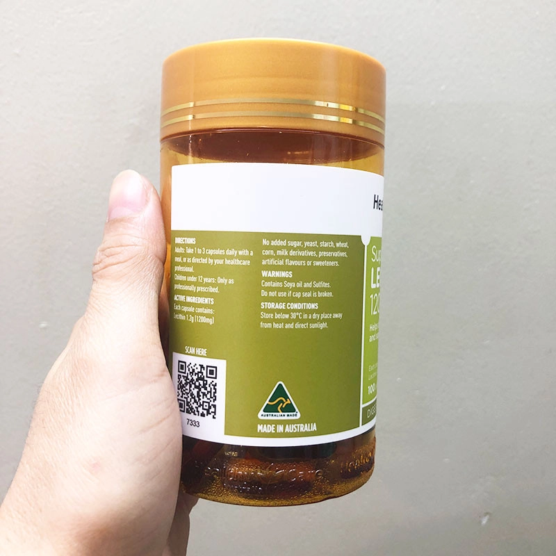 Tinh chất mầm đậu nành Healthy Care Super Lecithin 1200mg