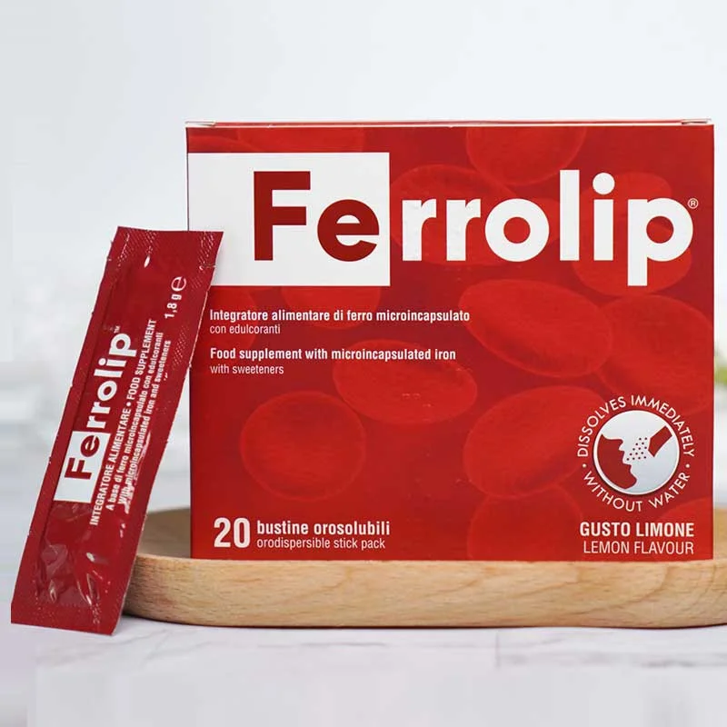 sắt bầu sinh học Ferrolip dạng bột dễ uống
