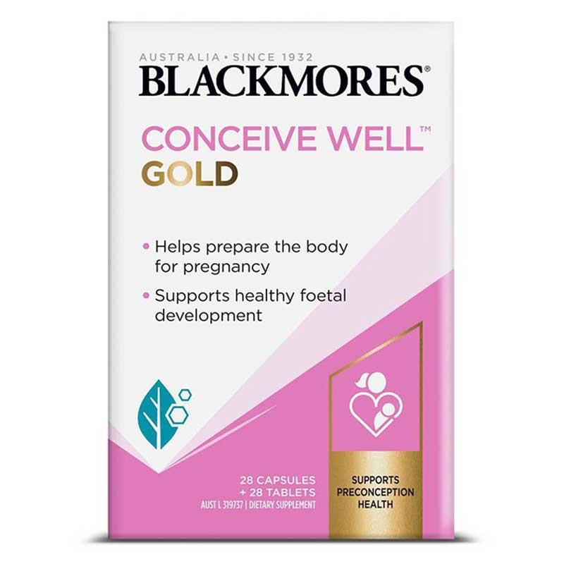 Bổ trứng Blackmores Conceive Well Gold tăng khả năng thụ thai