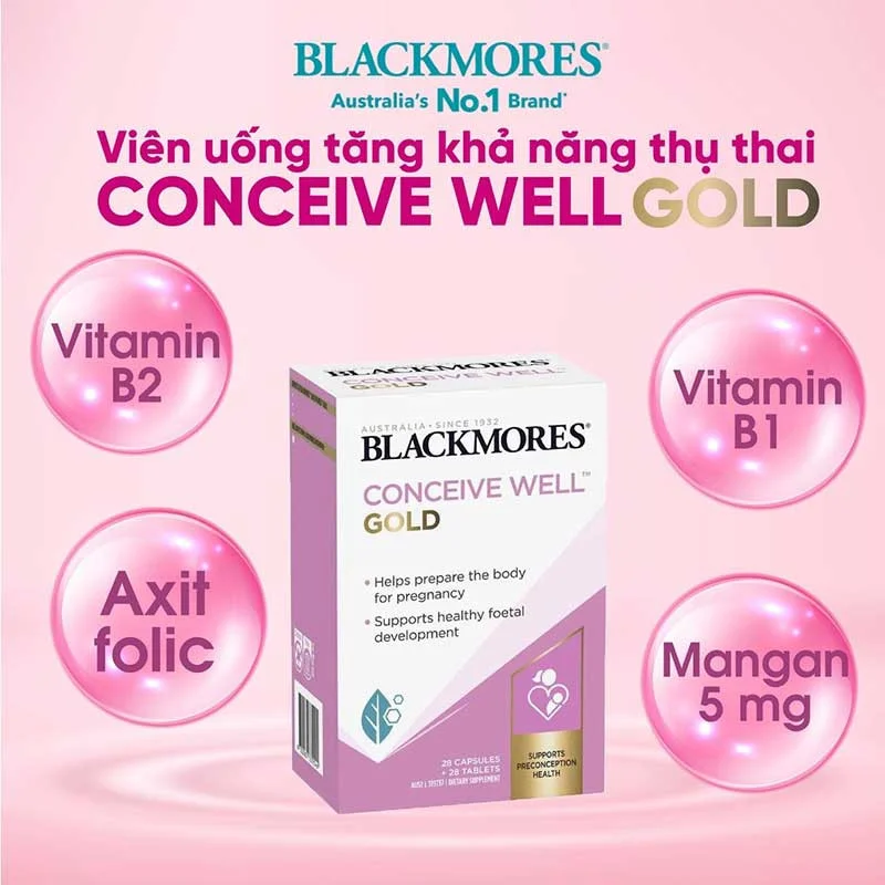 Bổ trứng Blackmores Conceive Well Gold4