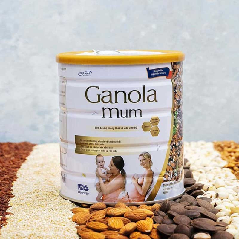 Sữa hạt cho mẹ bầu Ganola Mum 650gr