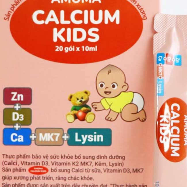 Canxi hữu cơ cho bé Amoma Calcium Kids7