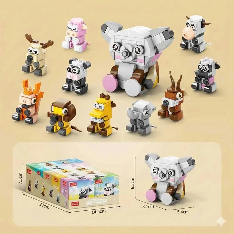 Bộ đồ chơi lắp ghép sáng tạo 10in1 nhiều chủ đề No-9105-2