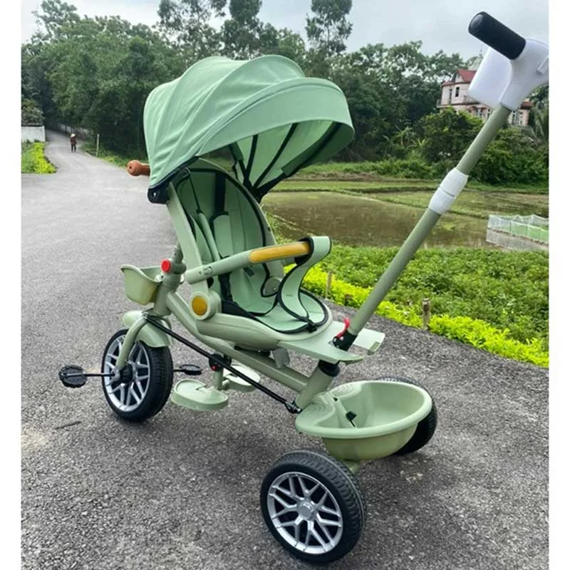 Xe đẩy 3 bánh có mái che, đảo chiều ghế ngồi, có ngả lưng MB-915-4