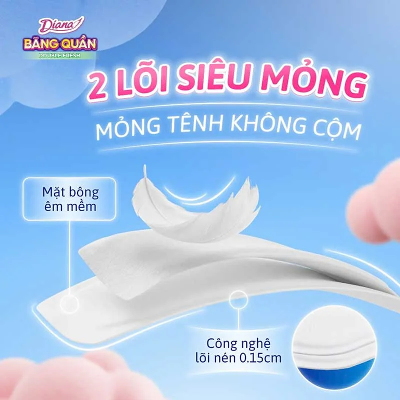 Băng vệ sinh quần Diana Double Fresh-3