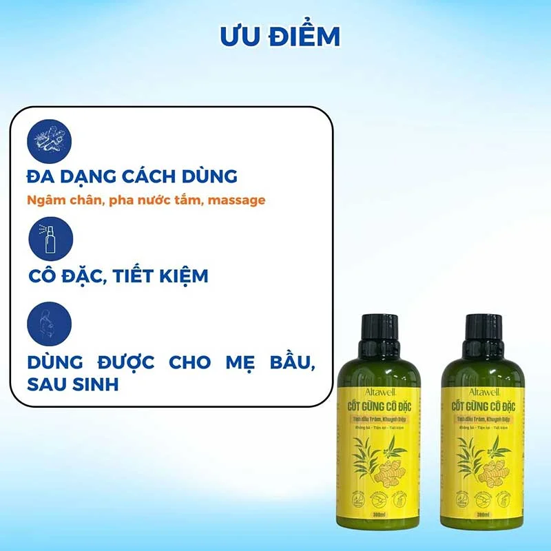 Nước cốt gừng tràm trà Altawell 300ml-2