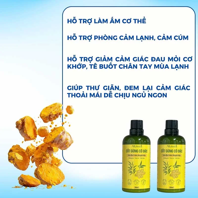 Nước cốt gừng tràm trà Altawell 300ml-5
