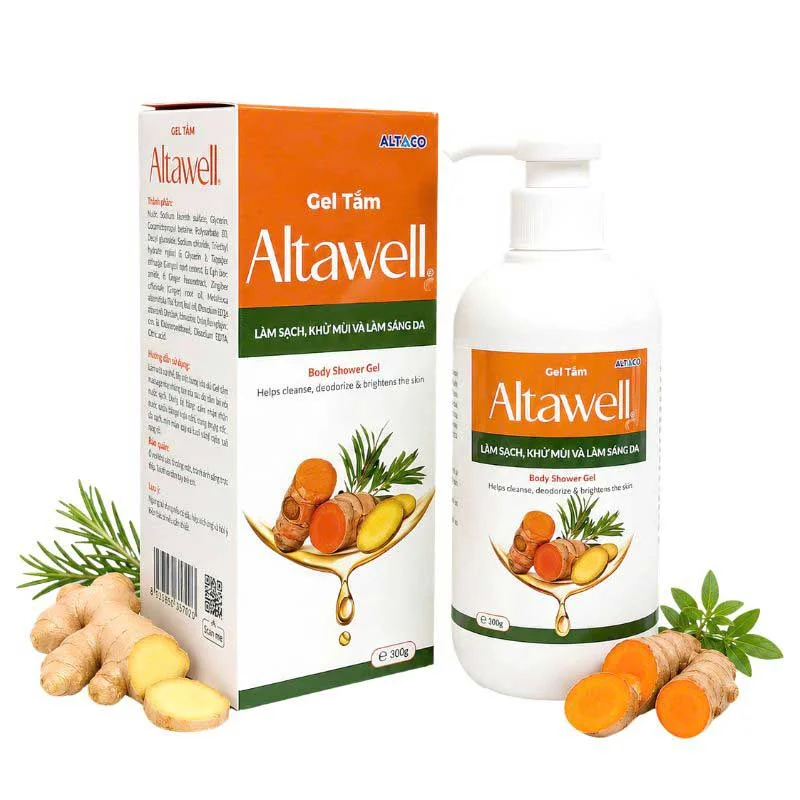 Gel tắm gừng nghệ Altawell 300gr-1
