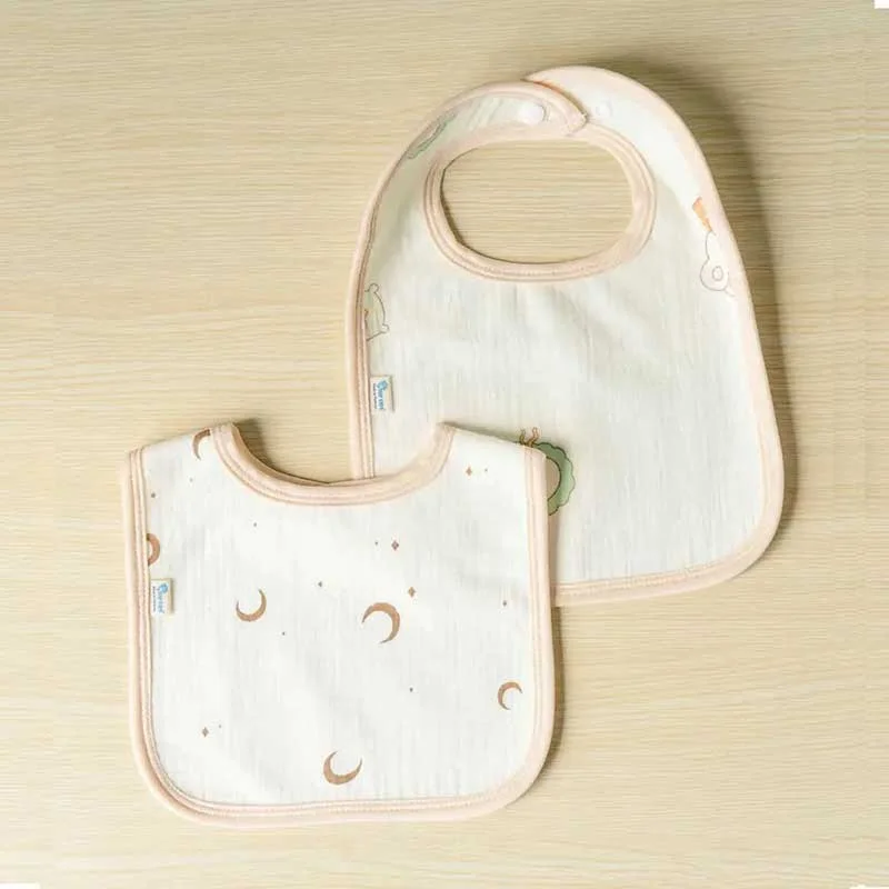 Set 2 yếm ăn dặm chống thấm Muslin MB278-2