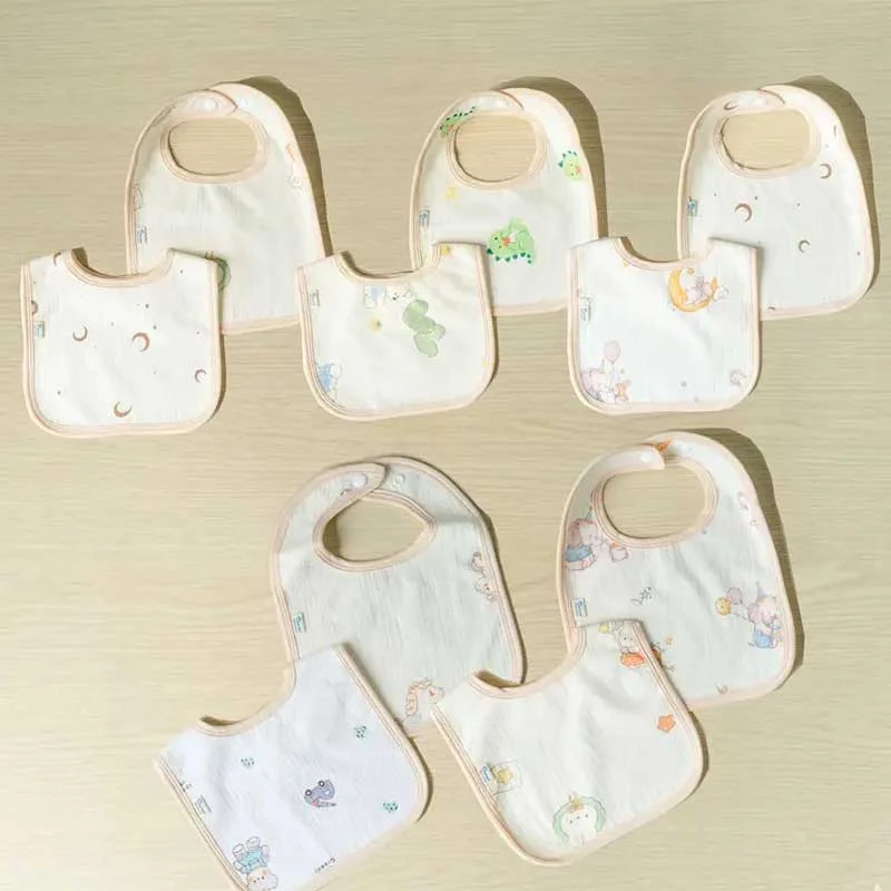Set 2 yếm ăn dặm chống thấm Muslin MB278-1