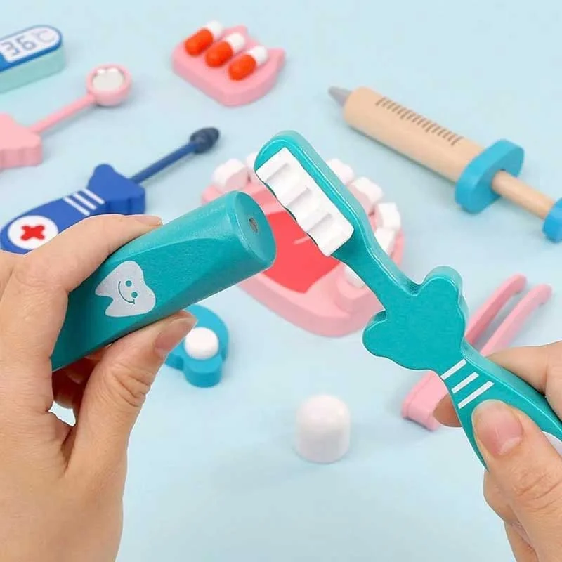 Bộ đồ chơi bác sĩ bằng gỗ YS-34-3