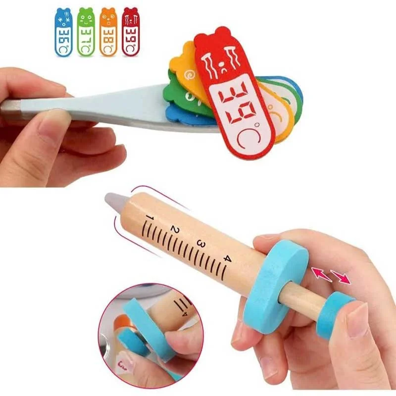 Bộ đồ chơi bác sĩ bằng gỗ YS-34-2