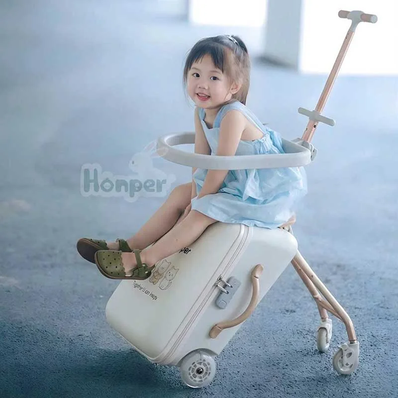Vali du lịch cho bé kiêm xe đẩy ngồi Honper HP806-3