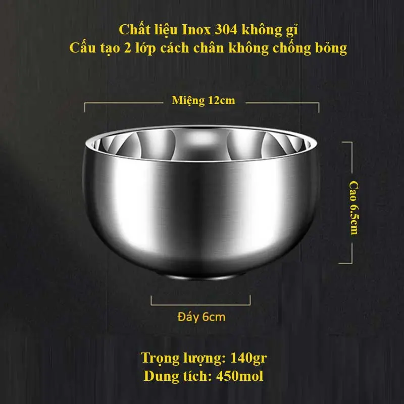 Bát ăn dặm cho bé inox 2 lớp cách nhiệt-2