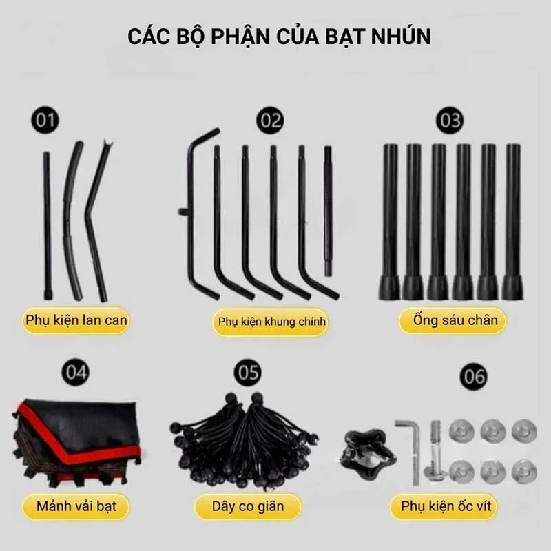 Bạt nhún lò xo Osaky MB-2412-3