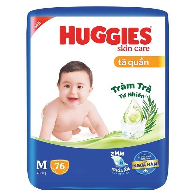 Tã quần Huggies tràm trà đủ size(M, L, XL, XXL)