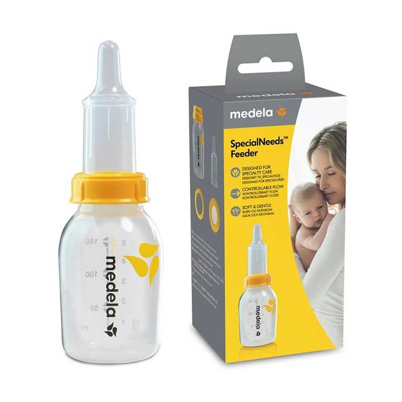 Bình sữa medela cho trẻ hở hàm ếch, sứt môi, bú yếu 150ml