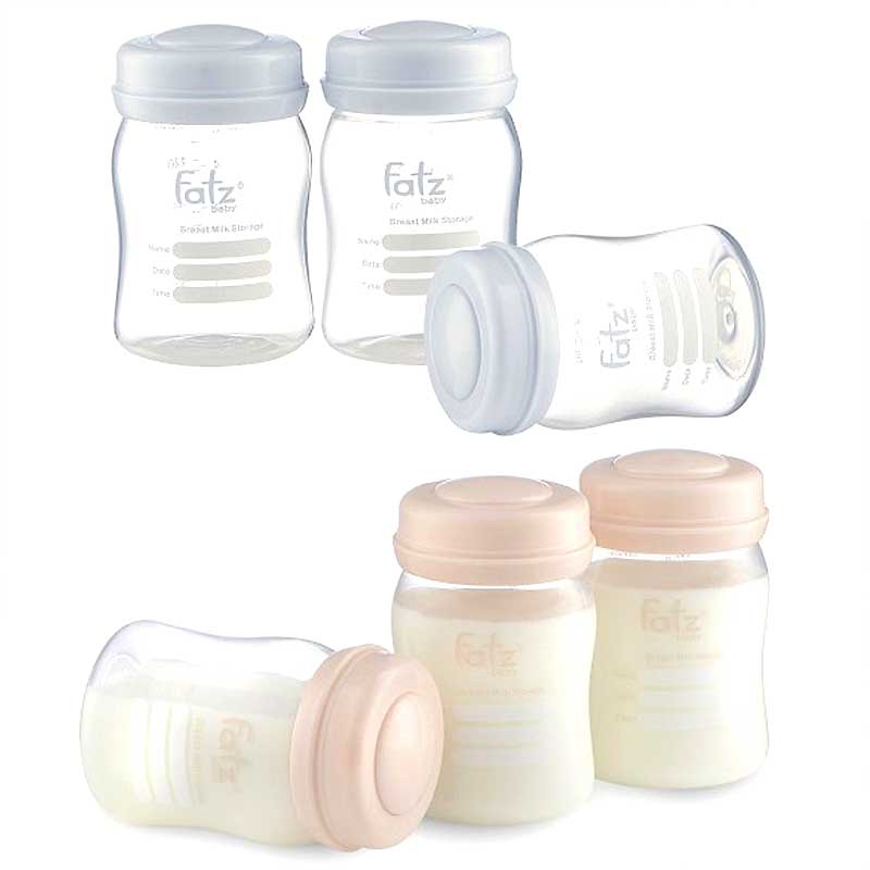 Bộ 3 bình trữ sữa cổ rộng FatzBaby FB0120 150ml