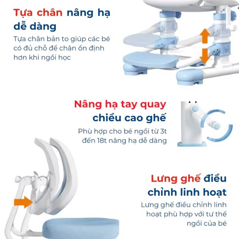 Bộ bàn ghế học sinh Sakawin BV08-3