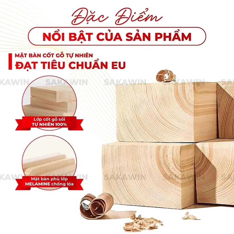 Bộ bàn ghế học sinh Sakawin Premium B04-G06-4