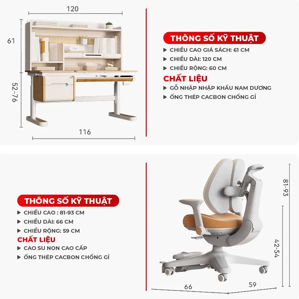 Bộ bàn ghế học sinh Sakawin Premium B08-G01-4