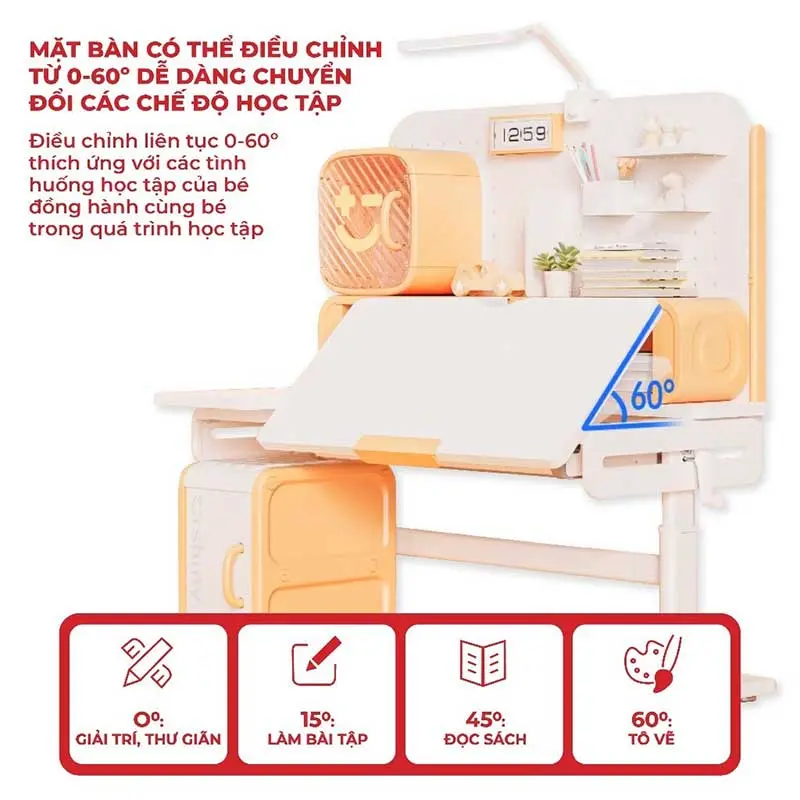 Bộ bàn ghế học sinh Sakawin SO01 GO01-3