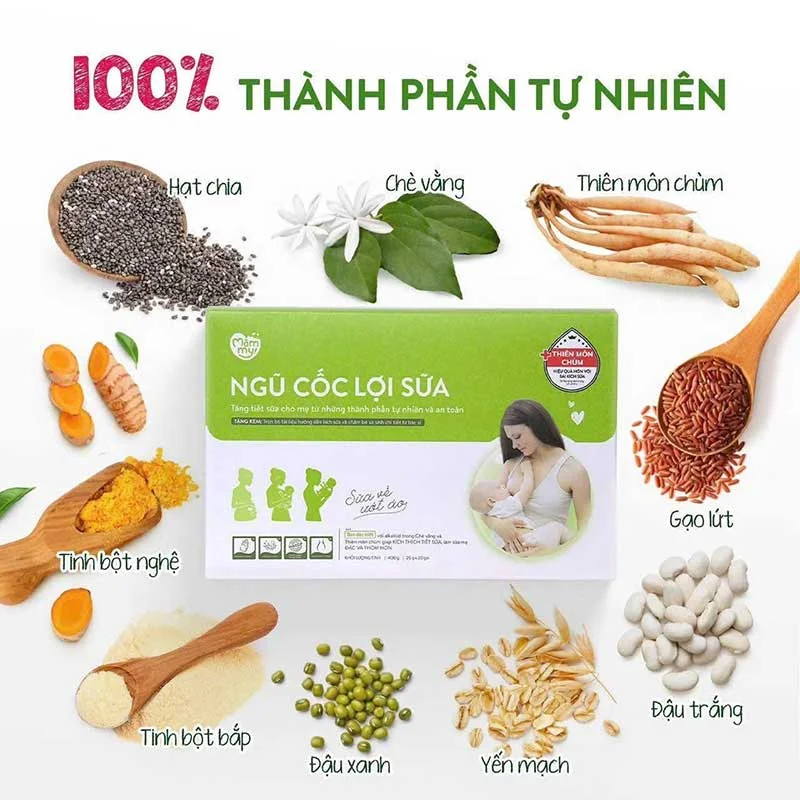 Bột ngũ cốc lợi sữa sau sinh Mămmy 400gr-2