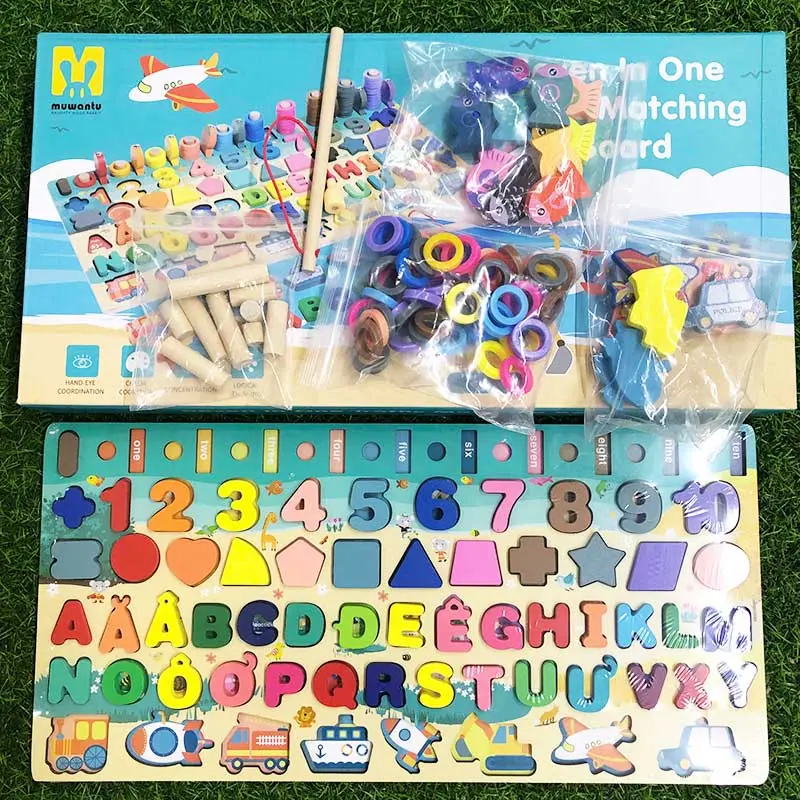 Đồ chơi ghép hình bằng gỗ đa năng Muwantu-1