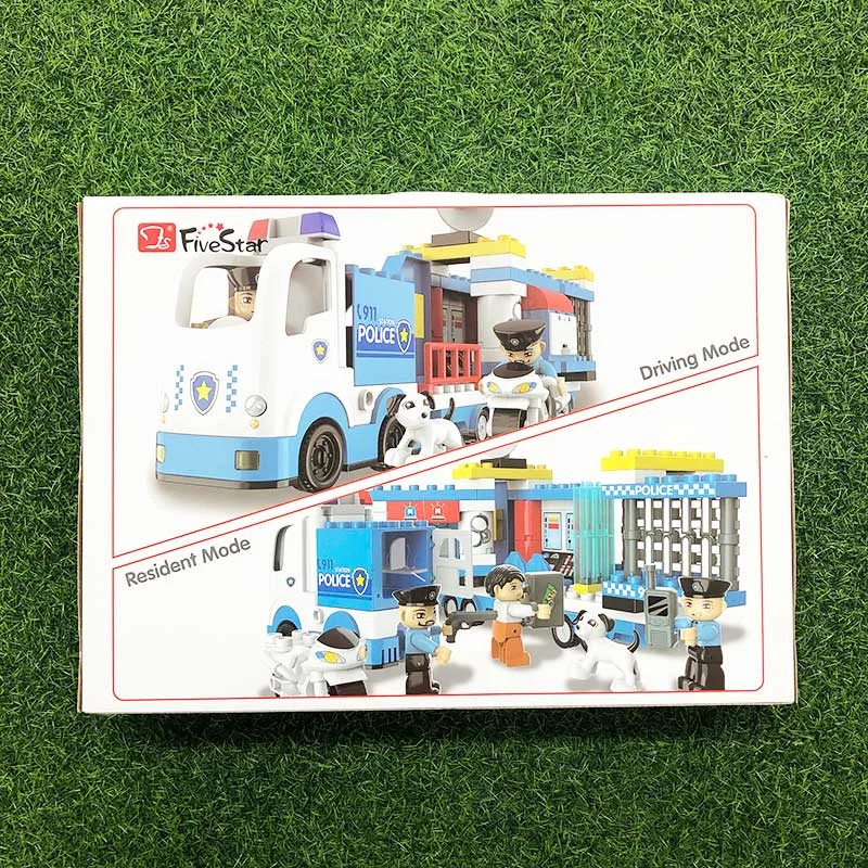 Đồ chơi lego lắp ghép mô hình xe tải cảnh sát-4