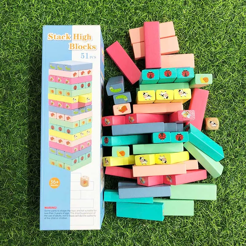 Đồ chơi rút gỗ sắc màu hình động vật-1