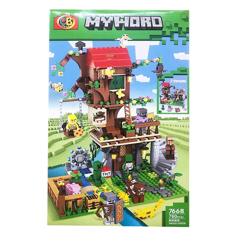 Đồ chơi xếp hình lego cho bé gái, xếp hình lego khu vườn My Word 7668, 7636